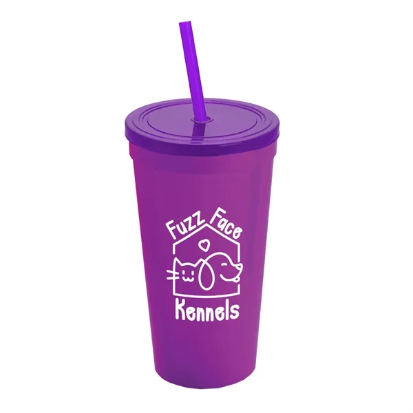 24 Oz. Stadium Cup With Straw And Lid... from ASI 40480 Koozie Group