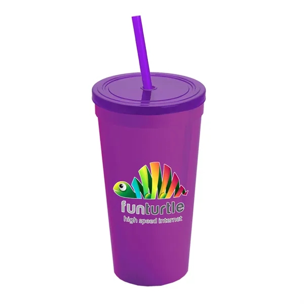 24 Oz. Stadium Cup With Straw And Lid... from ASI 40480 Koozie Group