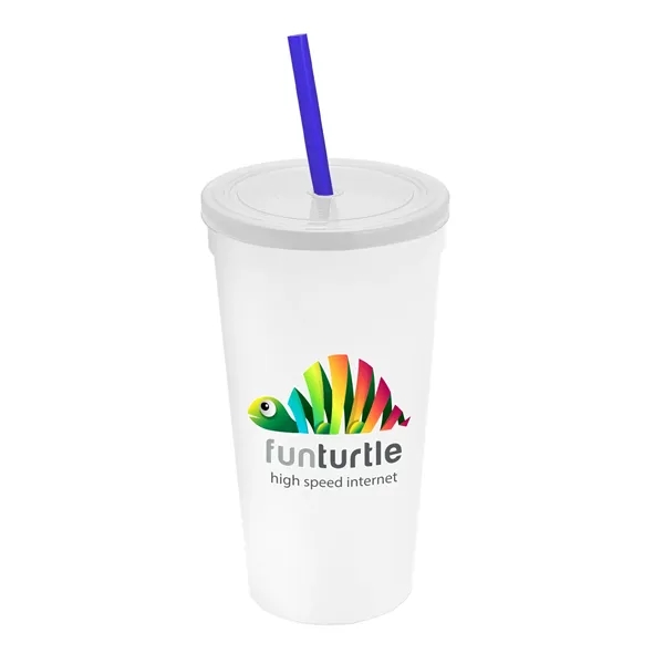 24 Oz. Stadium Cup With Straw And Lid... from ASI 40480 Koozie Group