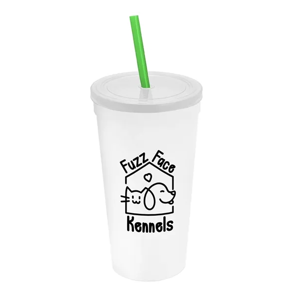 24 Oz. Stadium Cup With Straw And Lid... from ASI 40480 Koozie Group