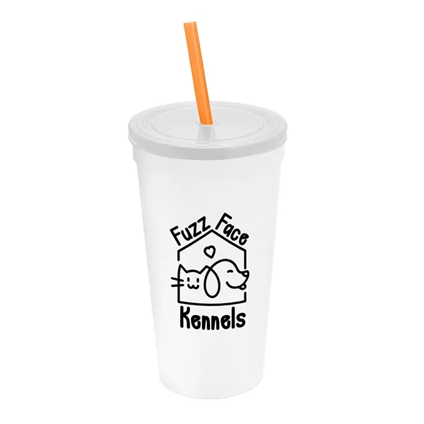 24 Oz. Stadium Cup With Straw And Lid... from ASI 40480 Koozie Group