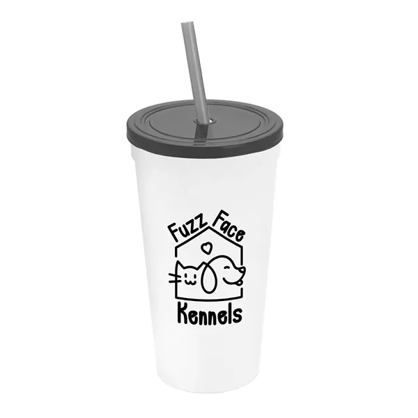 24 Oz. Stadium Cup With Straw And Lid... from ASI 40480 Koozie Group