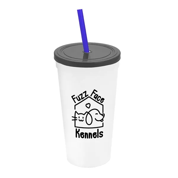 24 Oz. Stadium Cup With Straw And Lid... from ASI 40480 Koozie Group
