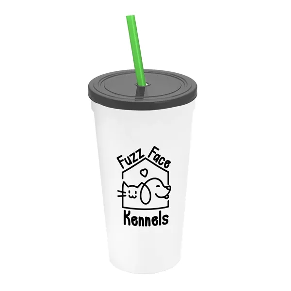 24 Oz. Stadium Cup With Straw And Lid... from ASI 40480 Koozie Group