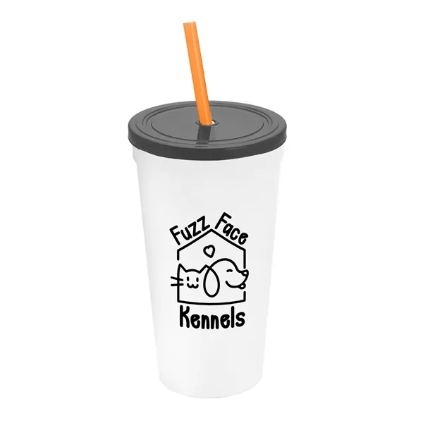 24 Oz. Stadium Cup With Straw And Lid... from ASI 40480 Koozie Group