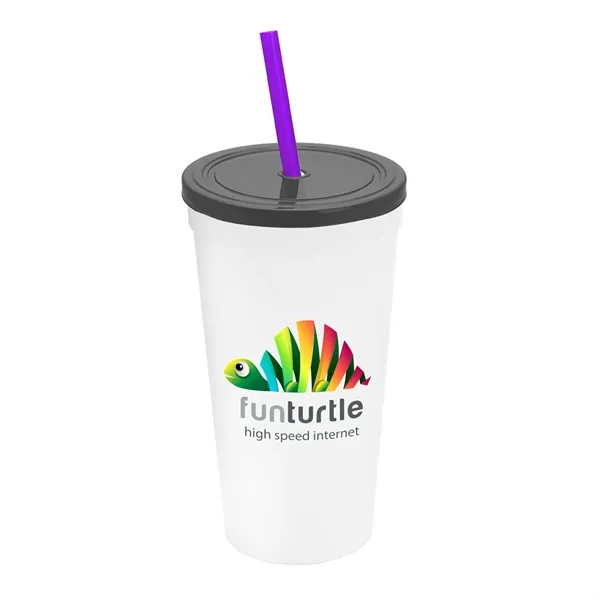 24 Oz. Stadium Cup With Straw And Lid... from ASI 40480 Koozie Group