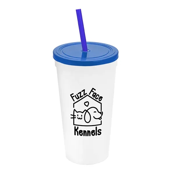 24 Oz. Stadium Cup With Straw And Lid... from ASI 40480 Koozie Group