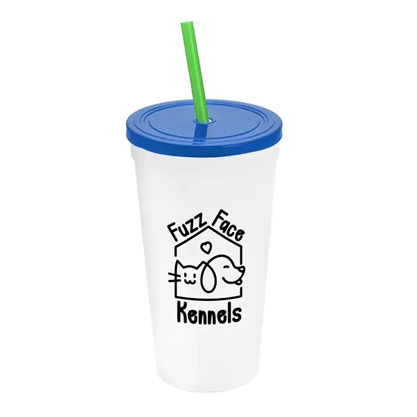 24 Oz. Stadium Cup With Straw And Lid... from ASI 40480 Koozie Group