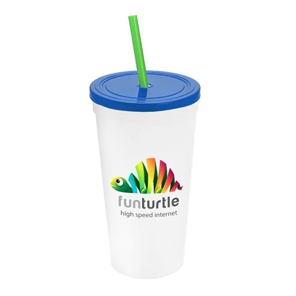24 Oz. Stadium Cup With Straw And Lid... from ASI 40480 Koozie Group
