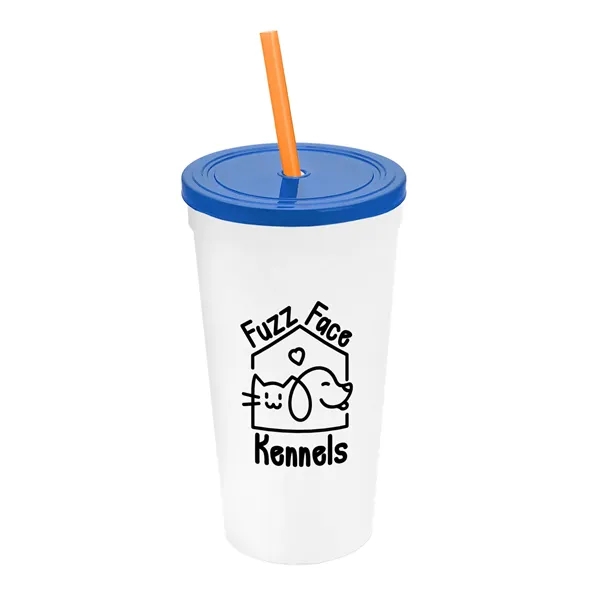 24 Oz. Stadium Cup With Straw And Lid... from ASI 40480 Koozie Group