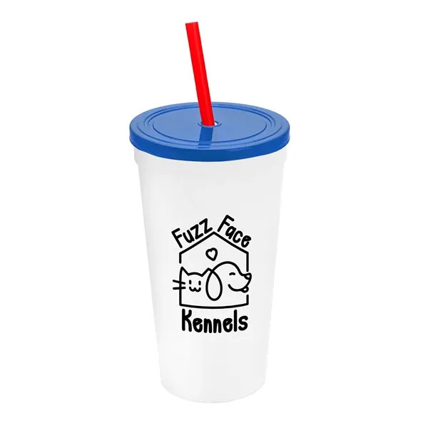24 Oz. Stadium Cup With Straw And Lid... from ASI 40480 Koozie Group