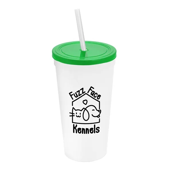 24 Oz. Stadium Cup With Straw And Lid... from ASI 40480 Koozie Group