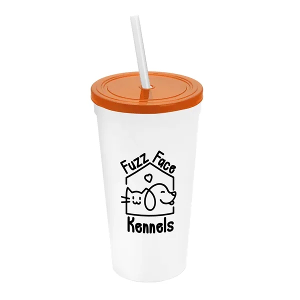 24 Oz. Stadium Cup With Straw And Lid... from ASI 40480 Koozie Group