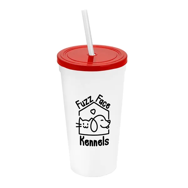 24 Oz. Stadium Cup With Straw And Lid... from ASI 40480 Koozie Group