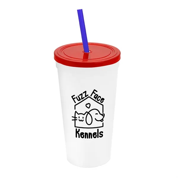 24 Oz. Stadium Cup With Straw And Lid... from ASI 40480 Koozie Group