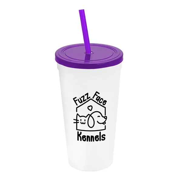 24 Oz. Stadium Cup With Straw And Lid... from ASI 40480 Koozie Group