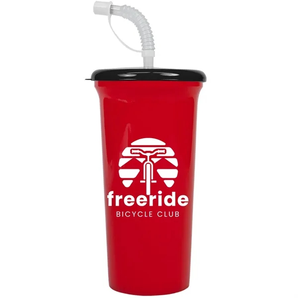 Jumbo Sport Sipper with Reusable Straw holds 32 oz. Perfect for... from ASI 40480 Koozie Group