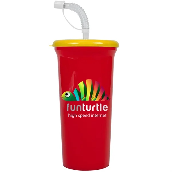 Jumbo Sport Sipper with Reusable Straw holds 32 oz. Perfect for... from ASI 40480 Koozie Group