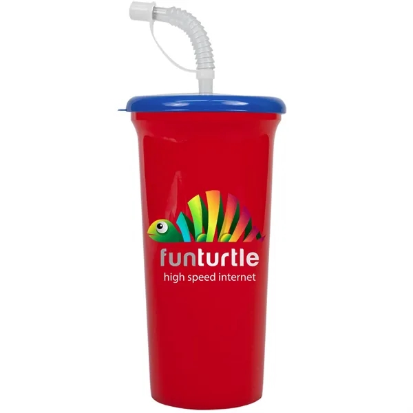 Jumbo Sport Sipper with Reusable Straw holds 32 oz. Perfect for... from ASI 40480 Koozie Group