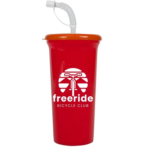 Jumbo Sport Sipper with Reusable Straw holds 32 oz. Perfect for... from ASI 40480 Koozie Group