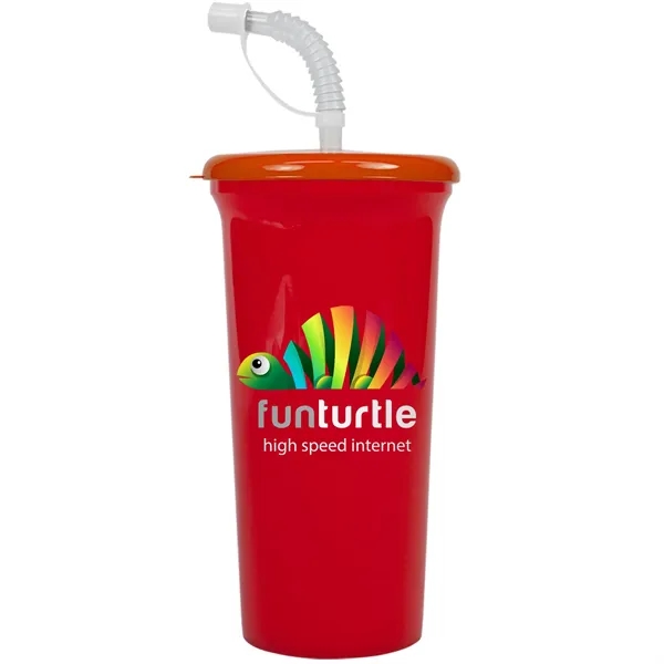 Jumbo Sport Sipper with Reusable Straw holds 32 oz. Perfect for... from ASI 40480 Koozie Group