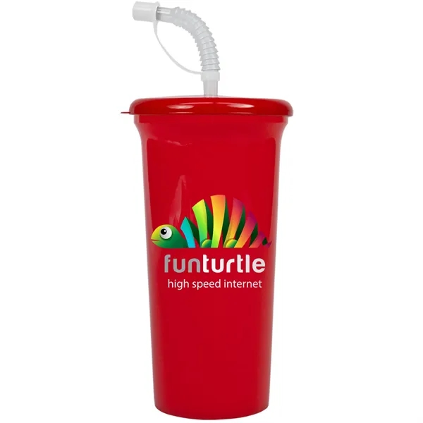 Jumbo Sport Sipper with Reusable Straw holds 32 oz. Perfect for... from ASI 40480 Koozie Group