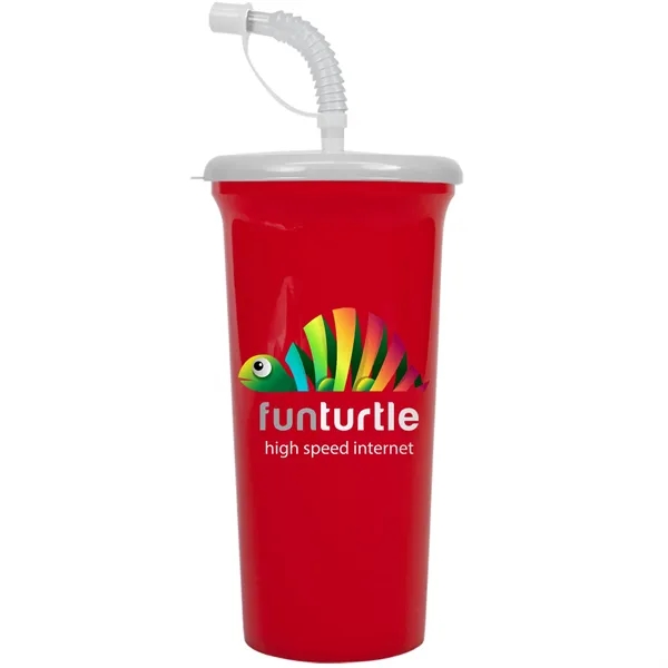 Jumbo Sport Sipper with Reusable Straw holds 32 oz. Perfect for... from ASI 40480 Koozie Group