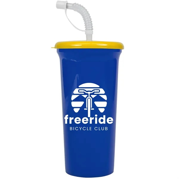 Jumbo Sport Sipper with Reusable Straw holds 32 oz. Perfect for... from ASI 40480 Koozie Group