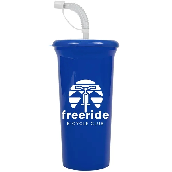 Jumbo Sport Sipper with Reusable Straw holds 32 oz. Perfect for... from ASI 40480 Koozie Group