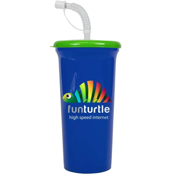Jumbo Sport Sipper with Reusable Straw holds 32 oz. Perfect for... from ASI 40480 Koozie Group