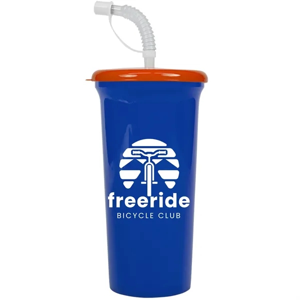 Jumbo Sport Sipper with Reusable Straw holds 32 oz. Perfect for... from ASI 40480 Koozie Group