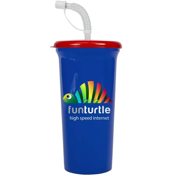 Jumbo Sport Sipper with Reusable Straw holds 32 oz. Perfect for... from ASI 40480 Koozie Group