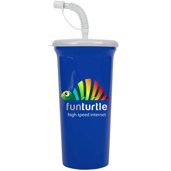 Jumbo Sport Sipper with Reusable Straw holds 32 oz. Perfect for... from ASI 40480 Koozie Group