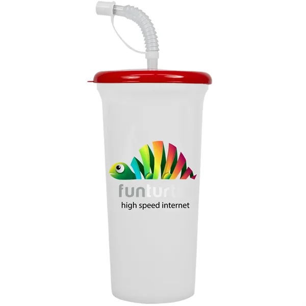Jumbo Sport Sipper with Reusable Straw holds 32 oz. Perfect for... from ASI 40480 Koozie Group