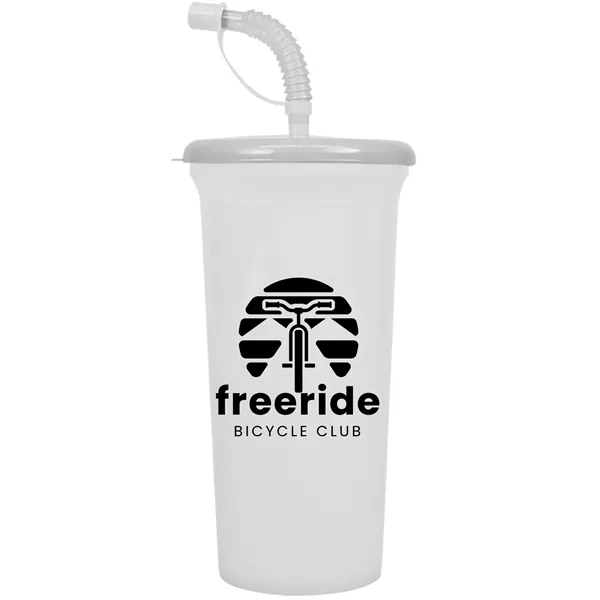 Jumbo Sport Sipper with Reusable Straw holds 32 oz. Perfect for... from ASI 40480 Koozie Group