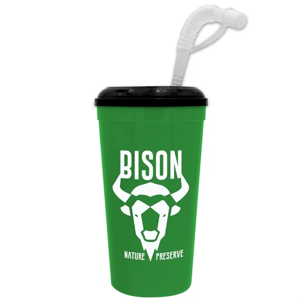Stadium cup, 32 oz. with Lid and Straw BPA free.... from ASI 40480 Koozie Group