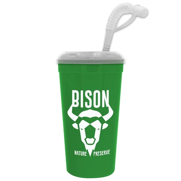 Stadium cup, 32 oz. with Lid and Straw BPA free.... from ASI 40480 Koozie Group