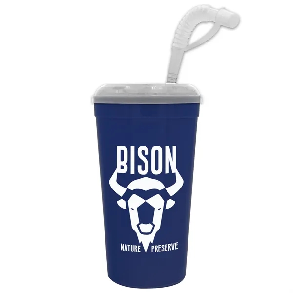 Stadium cup, 32 oz. with Lid and Straw BPA free.... from ASI 40480 Koozie Group