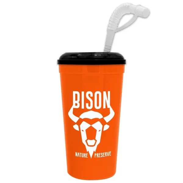 Stadium cup, 32 oz. with Lid and Straw BPA free.... from ASI 40480 Koozie Group