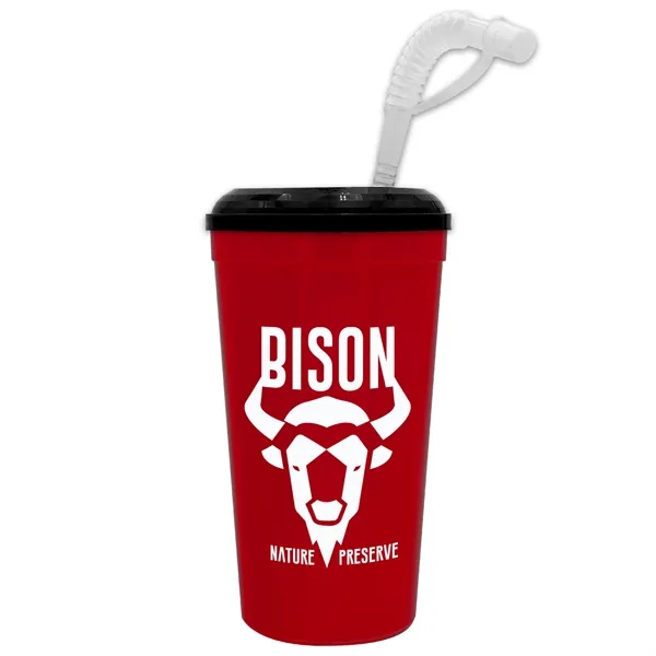 Stadium cup, 32 oz. with Lid and Straw BPA free.... from ASI 40480 Koozie Group