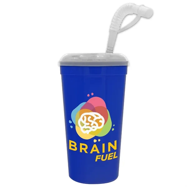 Stadium cup, 32 oz. with Lid and Straw BPA free.... from ASI 40480 Koozie Group