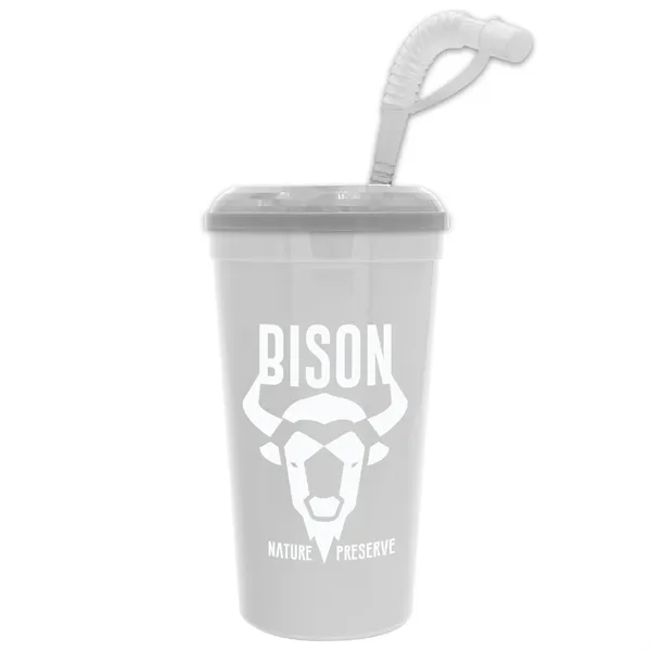 Stadium cup, 32 oz. with Lid and Straw BPA free.... from ASI 40480 Koozie Group