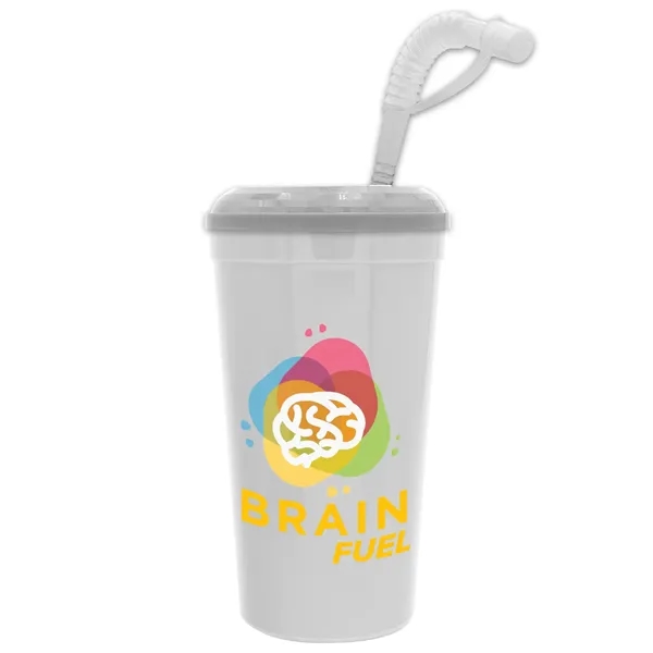 Stadium cup, 32 oz. with Lid and Straw BPA free.... from ASI 40480 Koozie Group