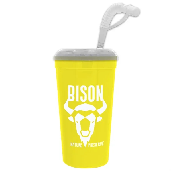 Stadium cup, 32 oz. with Lid and Straw BPA free.... from ASI 40480 Koozie Group