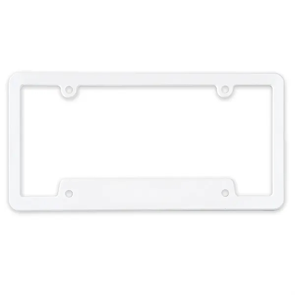 White license plate frame with holes.... from ASI 40480 Koozie Group