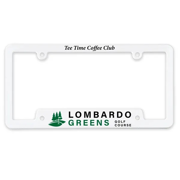 White license plate frame with holes.... from ASI 40480 Koozie Group