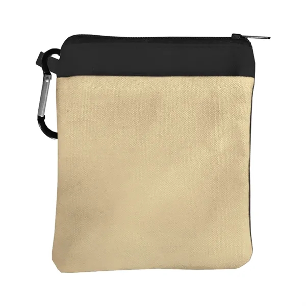 Canvas Zipper Tote with Carabiner... from ASI 40480 Koozie Group