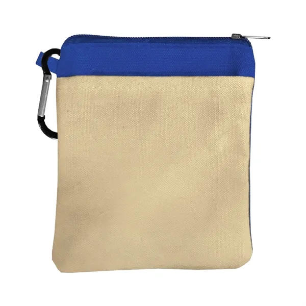 Canvas Zipper Tote with Carabiner... from ASI 40480 Koozie Group