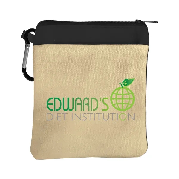 Canvas Zipper Tote with Carabiner... from ASI 40480 Koozie Group