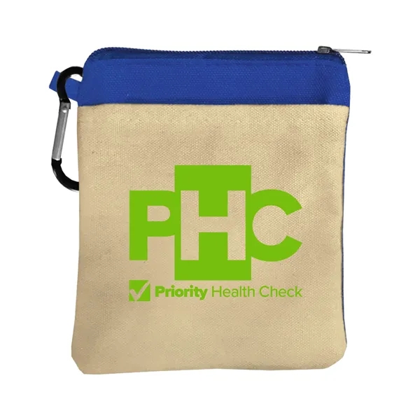 Canvas Zipper Tote with Carabiner... from ASI 40480 Koozie Group
